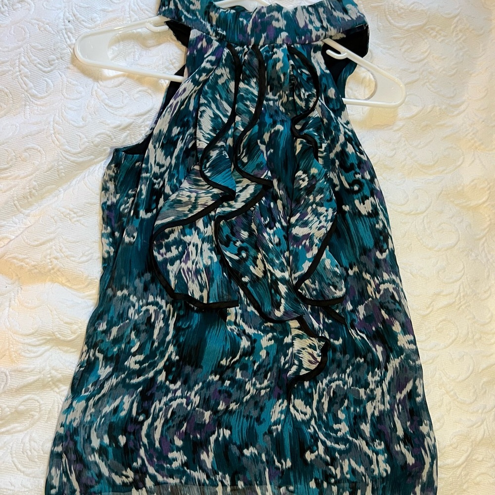 NEW A.Byer tank top blouse blue green size small